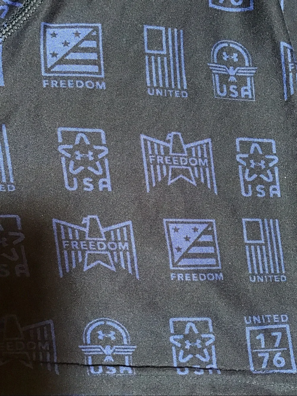 Under Armour Men’s The Tech Boxerjock Patriotic Blue & Black Flag Eagle Boxers